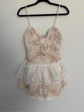 Klesis Coquette Lace Mini Dress Babydoll Fairycore Bridal Balletcore Small